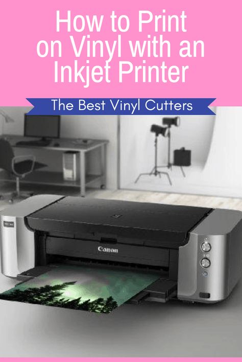 How to Print on Vinyl with an Inkjet Printer [Tutorial & Tips] How To Print On Vinyl, Tumbler Techniques, Vinal Ideas, Cricut Room, Print On Vinyl, Adhesive Vinyl Projects, Cricut Heat Transfer Vinyl, Diy Vinyl Projects, Vinyl Printer