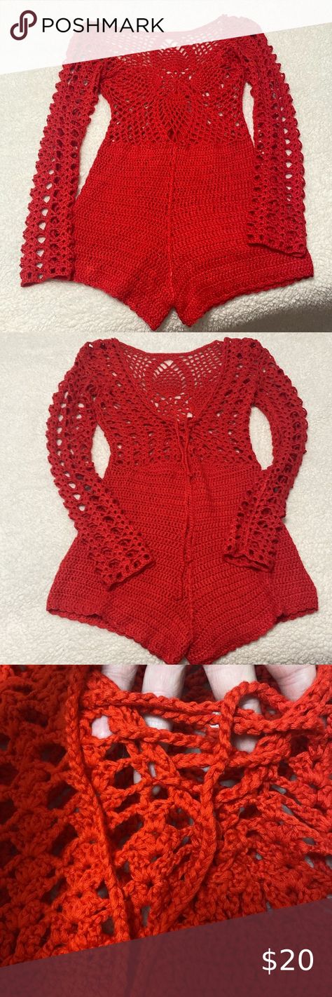 Crochet romper/swim cover/ festival wear Crochet Romper Adult, Crochet Romper, Swim Cover, Festival Wear, Hand Made, Rompers, Swimming, Festival, Outfit Inspo