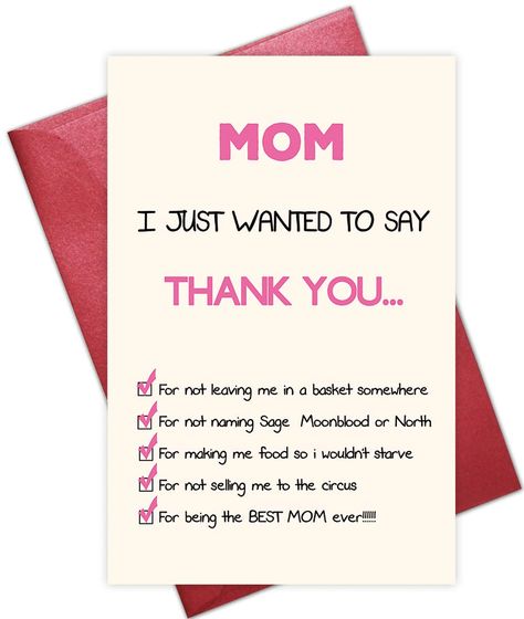 PRICES MAY VARY. Card Size: 5.3’’ x 8’’ / 13.5 cm x 20.5 cm (Folded) High Quality: Digitally printed on premium quality 320gsm paper. Blank Inside: Individually sealed, complete with an red envelope. Funny Mother’s Day Card: Send a funny card to mom, it’s sure to bring a smile to her face. Blank inside for your own personal message. Funny Mother's Day card, Happy Mother's Day Greeting Cards, Mother's Day Gift, Birthday Card for Mom Mom Gift Ideas For Birthday, Birthday Gifts Mother, Mothers Day Craft Gifts, Mom Birthday Card Funny, Sloth Diorama, Mothers Birthday Ideas, Birthday Card Ideas For Mom Homemade, Mother Card Ideas, Gifts For Moms Birthday Ideas