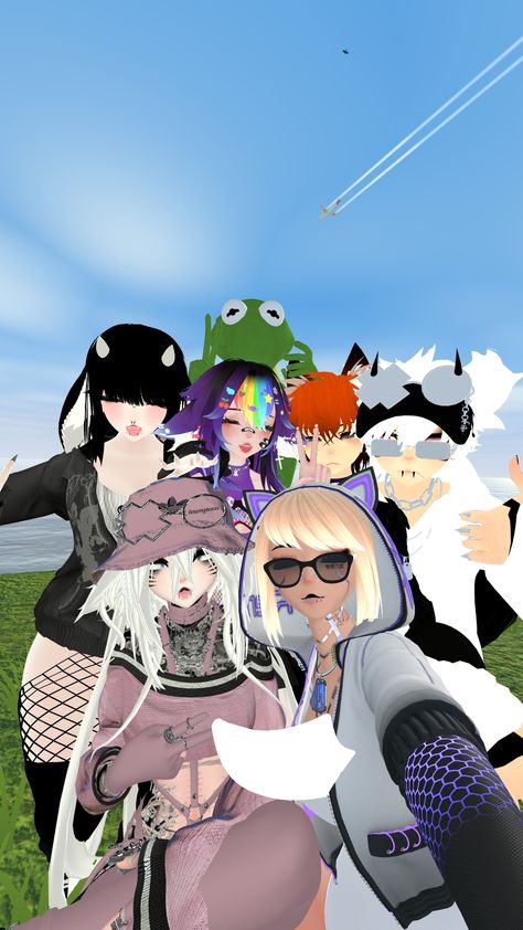 Vrchat Friend Group, Vr Chat Aesthetic, Vrchat Aesthetic, Vrchat Banner, Vr Pfp, Vrchat Avatar Girl, Vrchat Pfp, Vr Chat Avatar, Vr Avatar