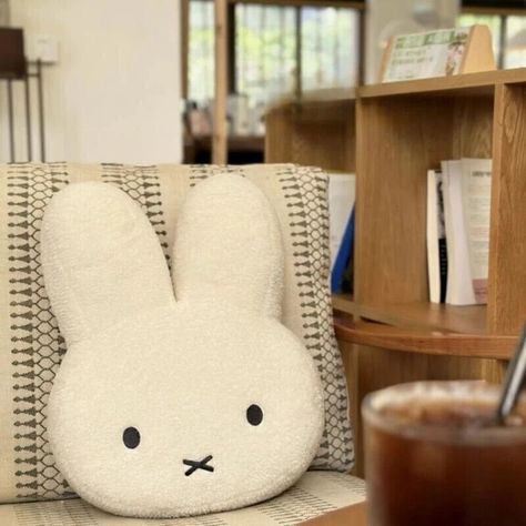 Miffy Plush, Creative Room, Rabbit Pillow, Head Pillow, Rabbit Dolls, Kawaii Plush, Small Pillows, Sleep Pillow, Cute Pillows