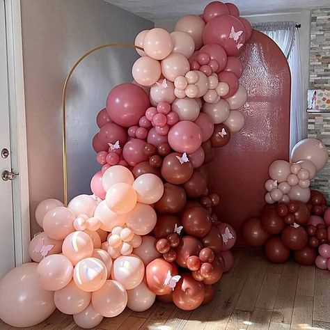 Event Decor Ideas, Party Decorations Table, Balloon Shades, Balloon Display, Decorations Table, Matte Pink, Red Balloon, Rose Pastel, Pink Balloons