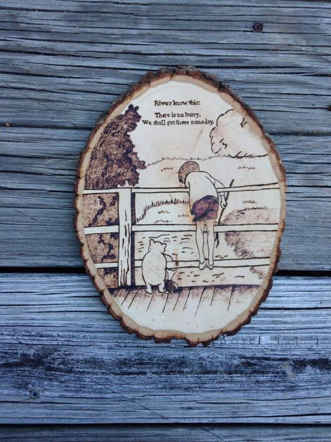 Winnie the Pooh Quote Plaque $50.00 Hanging Quotes, Winnie The Pooh Quote, Quote Plaques, Woodworking Store, Woodworking Logo, Winnie The Pooh Quotes, Pyrography Art, Woodworking Toys, Pooh Quotes