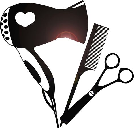 Amazon.com: Vinyl Wall Decal Beauty Hair Tools Hairdryer Comb Scissors Barbershop Stickers Mural Large Decor (g1299) black : Tools & Home Improvement Popular Decals, Scissors And Comb Logo, Barber Clipart, Hair Dresser Silhouette, Hair Salon Wall Art Scissors, Barbershop Sticker, Large Decor, Black Wall, Beauty Hair