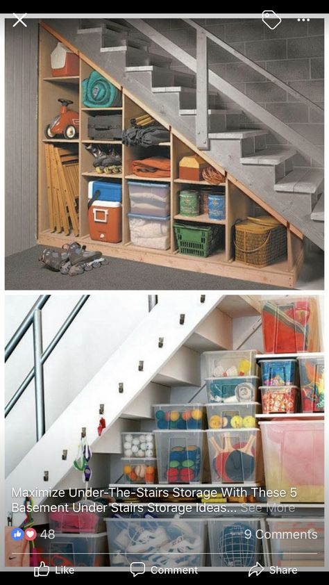 Small Basement Kitchenette, Landing Storage, Under Stairs Storage Solutions, Cellar Ideas, Basement Construction, Basement Kitchenette, Basement Organization, Basement Decorating Ideas, Attic Bedroom Designs