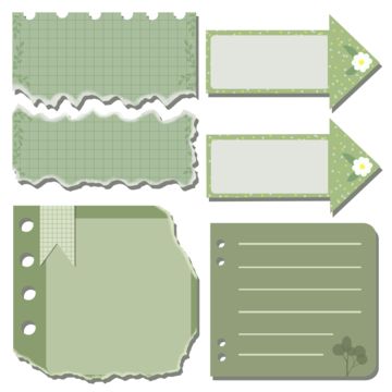 Green Note Template, Green Notes Template, Post It Aesthetic, Note Paper Cute, Green Sticky Notes, Sticky Notes Aesthetic, Green Scrapbook, Cute Sticky Notes, Notes Icon