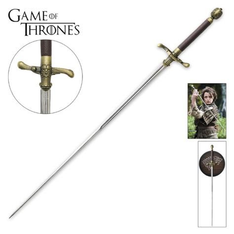 Game of Thrones: Arya Stark Needle Sword (budk) Game Of Thrones Spine Tattoo, Needle Game Of Thrones Tattoo, Needle Game Of Thrones, Arya Stark Needle Swords, House Targaryen Swords, Game Of Thrones Arya, Game Of Thrones Tattoo, Game Of Thrones Instagram, Game Of Thrones Cosplay