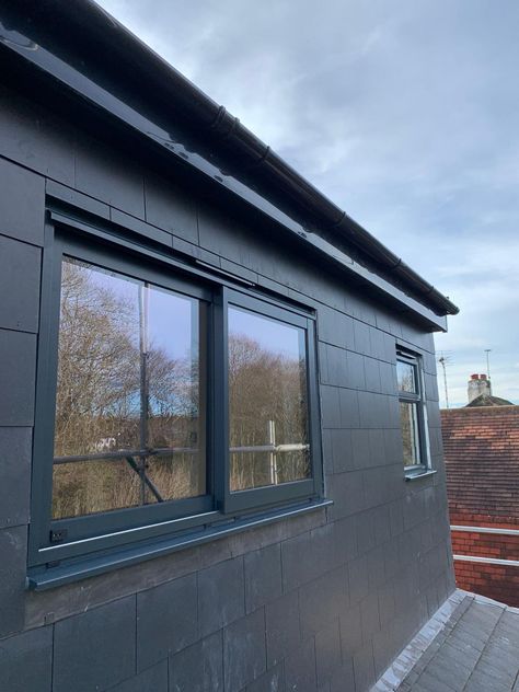 Something a bit different today - some snaps of these contemporary windows that we recently installed in a loft conversion. Finished in a sleek black, they look perfect against the black tiles of the exterior. ⁠
⁠
Sliding windows add to the modern style here, with another smaller window to the side. Our windows can be made in either aluminium or PVCu, a wide selection of colours as well as style. Drop us a DM if you would like to find out more about any of our glazing!⁠ Flush Casement Windows, Contemporary Windows, Roof Lantern, Black Tiles, Aluminium Windows, Small Windows, Sliding Windows, Loft Conversion, Casement Windows