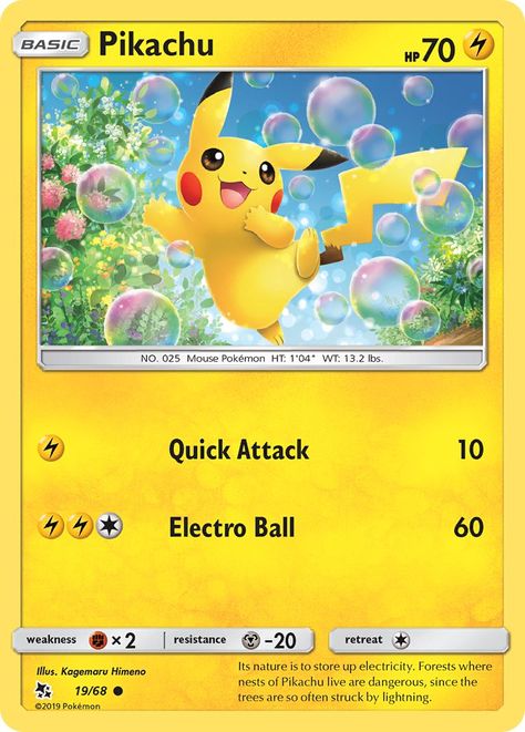 Pikachu (Hidden Fates HIF 19) — PkmnCards Pikachu Tail, Rayquaza Pokemon, 150 Pokemon, Mouse Pokemon, Shino Aburame, Pikachu Pikachu, Elf Druid, Pokemon Trading Card, Lightning Strikes