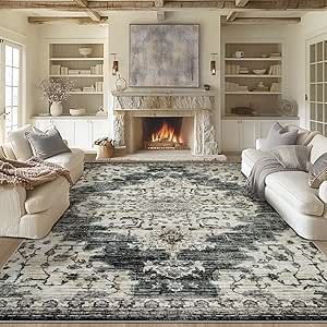 Carpet For Bedroom, Farmhouse Nursery, Vintage Medallion, 9x12 Area Rugs, Farmhouse Dining Room, Living Room Area Rugs, 8x10 Area Rugs, Washable Rug, Rug Living Room