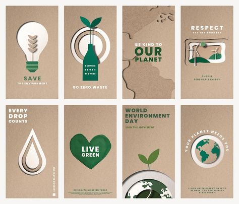 Sustainable Campaign, Go Green Posters, Environmental Posters, 달력 디자인, Save Environment, Ecology Design, Cultural Travel, Graphic Work, World Environment Day