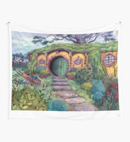 Lotr Decor, Bag End, Lord Of The Ring, Shop Bag, I Want To Live, The Shire, Buy Bags, Scarf Design, Wall Tapestries