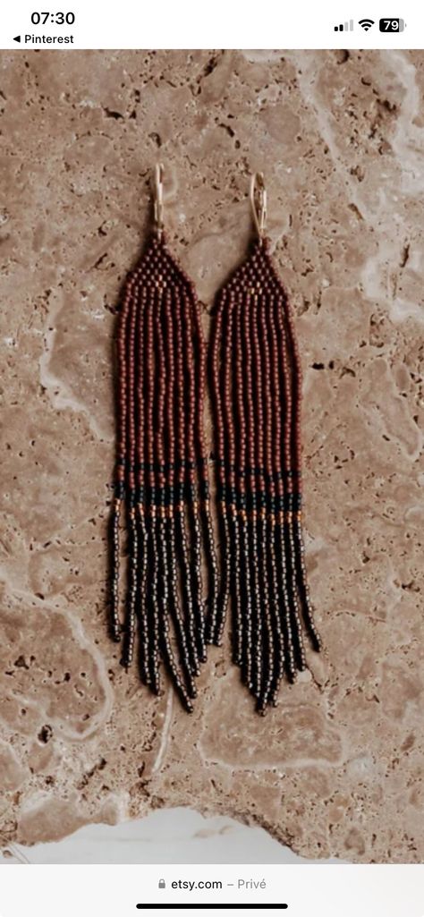 Black Seed Bead Earrings, Black Seed, Seed Bead Earrings, Beaded Earrings, Seed Beads, Beads, Bead Earrings