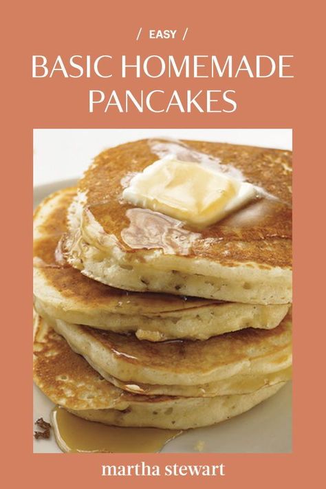 Pancake Recipe No Baking Powder, Easy Pancake Batter, Homemade Pancake Batter, Pancake Batter Recipe, Basic Pancake Recipe, Basic Pancakes, Homemade Pancake Recipe, Pancakes From Scratch, Batter Recipe