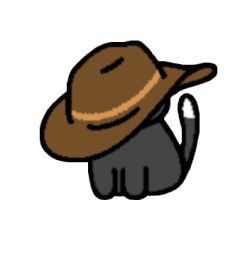 Stump House, Neko Atsume, Silk Crepe, Cowboy Hat, Cute Doodles, Cute Drawings, Dibujos Bonitos, Cowboy, Doodles