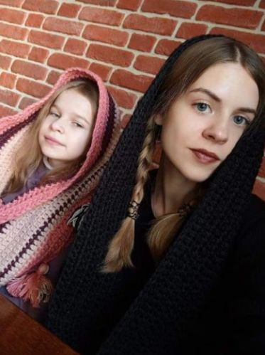 Wednesday Addams Inspired Crochet Snood Pattern Crochet Snood Pattern, Wednesday Addams Inspired, Snood Pattern, Crochet Snood, Pink Crochet, Wednesday Addams, Pdf Patterns, Black White, Black And White