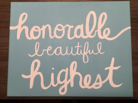 Honorable Beautiful Highest Kappa Delta sorority canvas #hbh #craft #sorority #big #little #kd #kaydee #kappadelta Honorable Beautiful Highest, Kappa Delta Sorority, Delta Sorority, Sorority Canvas, Sorority Big Little, Kappa Delta, Big Little, Sorority, Art Quotes