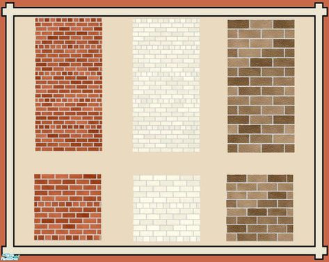 TS2 | Henwen's Downtown Bricks Sims 4 Cc Brick Wallpaper, Red Brick Wallpaper, Sims2 Cc, Brick Pillars, Damask Wall, Ts2 Cc, Old Manor, Play Sims, Sims 4 Mm