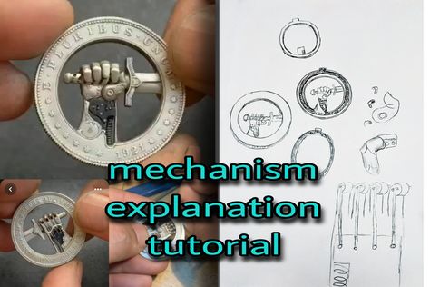 Mechanism explanation tutorial video Interesting Experiments, Dollar Coin, Jewelry Techniques, Tutorial Video, My Youtube Channel, Youtube Channel, Step By Step, Projects To Try, Coin