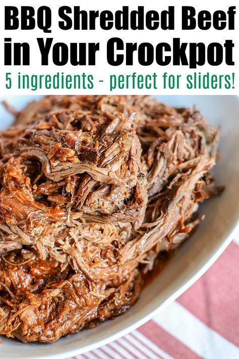 Bbq Beef Crockpot, Crockpot Bbq Beef, Pulled Beef Sandwiches, Crockpot Shredded Beef, Slow Cooker Bbq Beef, Bbq Beef Sandwiches, Chuck Roast Recipes, Pot Roast Crock Pot Recipes, Bbq Roast