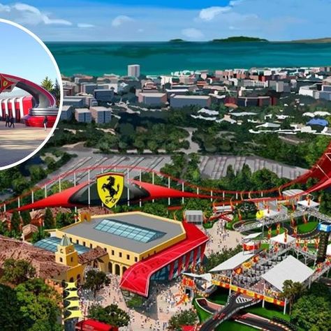 Luxurious By Marketing Mentor on Instagram: "Ferrari Land Barcelona is home to the highest rollercoaster in Europe; the Red Force, which is 112m high and hits the speed of 180 km/hr in less than 5 seconds!  The amusement park is also home to the world’s first Ferrari-themed 5-star hotel. The enormous hotel boasts 250 rooms and makes for an unforgettable experience." Red Force, Star Hotel, 5 Seconds, Amusement Park, 5 Star Hotels, Roller Coaster, To The World, 5 Star, Ferrari