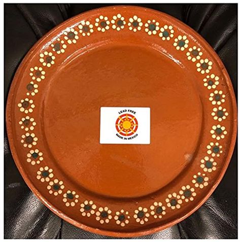 Clay Cookware, Mexican Plates, Clay Plates, Dinner Salad, Mexican Kitchens, Mexican Dinner, Mexican Heritage, Ceramic Dinnerware Set, Natural Clay