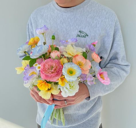 bridal bouquet mug shot 📸 for Cameron & Jake Pastel Flower Bouquet, Whimsical Bouquet, Whimsical Wedding Bouquet Wildflowers, Pastel Wildflower Wedding Bouquet, Whimsical Garden Bouquet, Whimsical Spring Bouquet, Pastel Wildflower Bouquet, Bright Wedding Bouquet, Pastel Wedding Colors