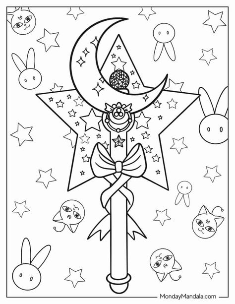 Sailor Moon Colouring Pages, Free Printable Coloring Pages For Teens, Coloring Pages Sailor Moon, Moon Coloring Pages Free Printable, Sailor Moon Coloring, Colouring In Pages, Sailor Moon Coloring Pages, Moon Coloring Pages, Witch Coloring Pages