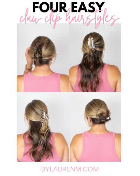 Claw Clip Hairstyles | How to Wear a Claw Clip | By Lauren M Effortless Updo, Holiday Hairstyles Easy, Claw Clip Hairstyles, Makeup Hacks Beauty Secrets, Blogger Inspiration, Clip Hairstyles, Holiday Hairstyles, Diy Beauty Hacks, Beauty Makeup Tips