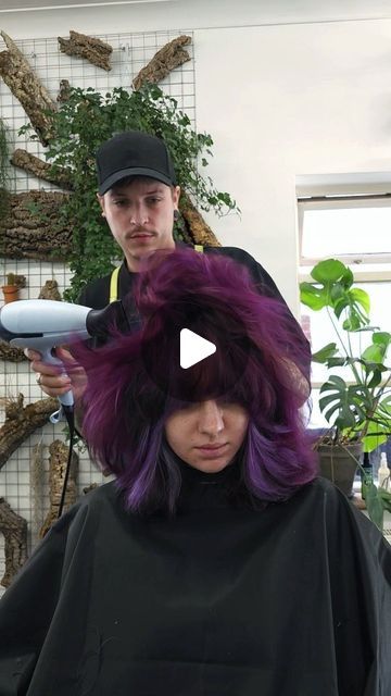 Jaymz Rigby-Marsters ➖️ Colour Specialist on Instagram: "Just wait for that result 🥵

I've been slowly transforming Kaylei from a dark artificial base to a plum all over, we made a big jump this time, creating a good bit of colour and contrast 🤙

Colour - @crazycolorpro & @directions_hair_colour 
Style - @ghdhairpro 
Strength - @olaplex 
Scissors - @leafscissors
Foil -@procarehairfoil

What do we think of Kaylei's new colour? Let me know in the comments 😗

P.s. - This is a client, don't be nasty in the comments about anything, 😒" Dark Plum Hair, Plum Hair, Just Wait, Hair Colour, Dark Hair, P S, Contrasting Colors, New Color, Plum