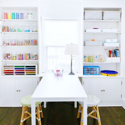 Basement Craft Rooms, Homework Room, Craft Cart, Kids Craft Room, Craft Station, Craft Area, Office Crafts, Fashion Organization, Craft Room Storage