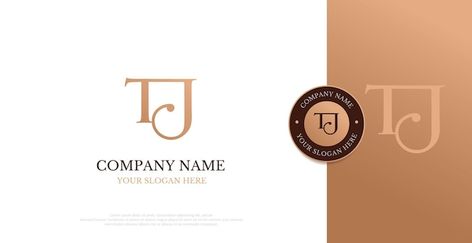 Initial tj logo design vector | Premium Vector #Freepik #vector #business #hotel #luxury #modern Dj Logo Design, Creative Logo Design Art, Business Hotel, Dj Logo, Luxury Logo Design, Hotel Luxury, Logo Design Art, Premium Logo, Luxury Logo