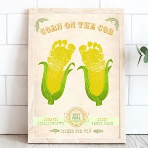 Get creative down on the farm with our charming corn footprint art craft! Perfect for baby, toddler, and kids' handprints and footprints, this DIY project allows little ones to leave their mark in a fun and memorable way. Create a delightful keepsake or gift card decor with our printable template, capturing those precious moments that will be treasured for years to come. Let your child's imagination grow with this cute and customizable craft! #FootprintCrafts #FarmCrafts #DIYGiftIdeas" 🎨👶🌾 Fall Harvest Crafts, Activity For Babies, Fall Handprint Crafts, Fall Crafts For Toddlers, Fall Activity, Footprint Crafts, Fall Arts And Crafts, Thanksgiving Art, Thanksgiving Crafts For Kids