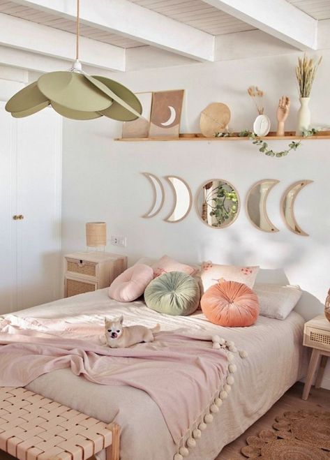 Pink Room With Gold Accents, Home Is Not A Place, Pastel Bedroom, Decorating Bedroom, Pinterest Room Decor, Redecorate Bedroom, Cozy Room Decor, Dream Room Inspiration, Bedroom Decorating