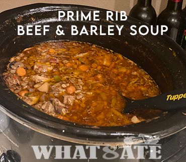 Leftover Prime Rib, Beef Barley, Rib Meat, Beef Barley Soup, Prime Rib Roast, Barley Soup, Rib Roast, Best Meat, Freeze Drying Food