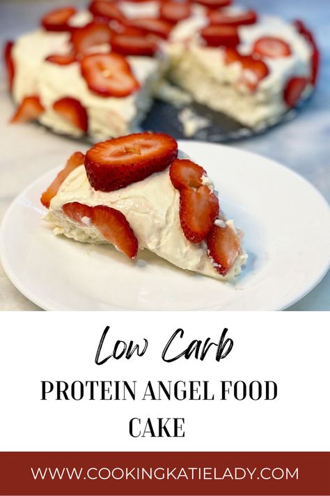 Low Carb Protein Angel Food Cake Protein Angel Food Cake, Devotion Angel Food Cake Protein Powder Recipes, Powdered Sugar Substitute, Low Glycemic Sweeteners, Low Calorie Low Carb, Sugar Free Cheesecake, Delicious Low Carb Recipes, Low Carb Protein, Protein Powder Recipes