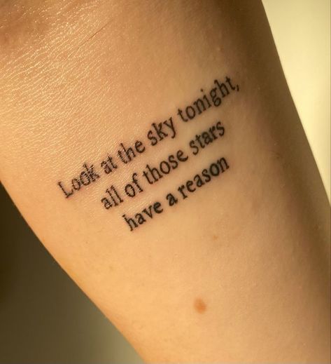 this is not my tattoo! Credit goes to the original artist! Subtle Word Tattoos, Star Shopping Tattoo, Shopping Tattoo, Tiny Tats, Basic Tattoos, Star Shopping, Meaningful Tattoo Quotes, Funky Tattoos, Romanticising Life