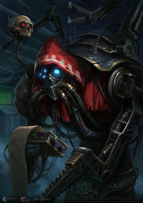 Warhammer 40k Rpg, Adeptus Mechanicus, Rogue Traders, Character Portrait, 40k Artwork, Warhammer 40k Art, Arte Cyberpunk, Games Art, Warhammer Art