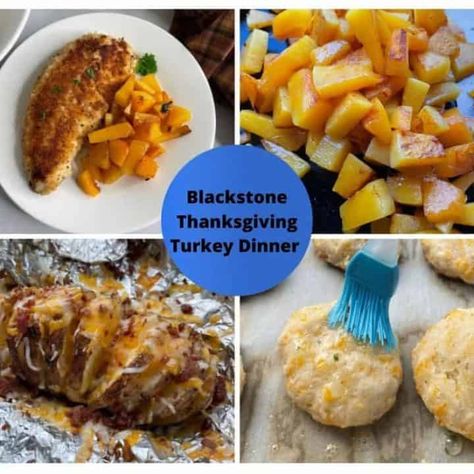 Blackstone Thanksgiving, Blackstone Thanksgiving Recipes, Turkey Dinner Recipes, Food For Thanksgiving, Turkey Squash, Squash Potatoes, Blackstone Griddle Recipes, Host Thanksgiving, Thanksgiving Turkey Dinner