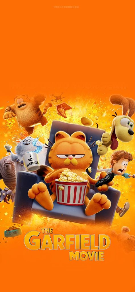 Garfield The Movie, Princess Theme Cake, Garfield Movie, Garfield Wallpaper, Sinchan Wallpaper, Beach Sunset Wallpaper, Iphone Wallpaper Classy, Cute Backgrounds For Phones, Cartoon Wallpaper Iphone