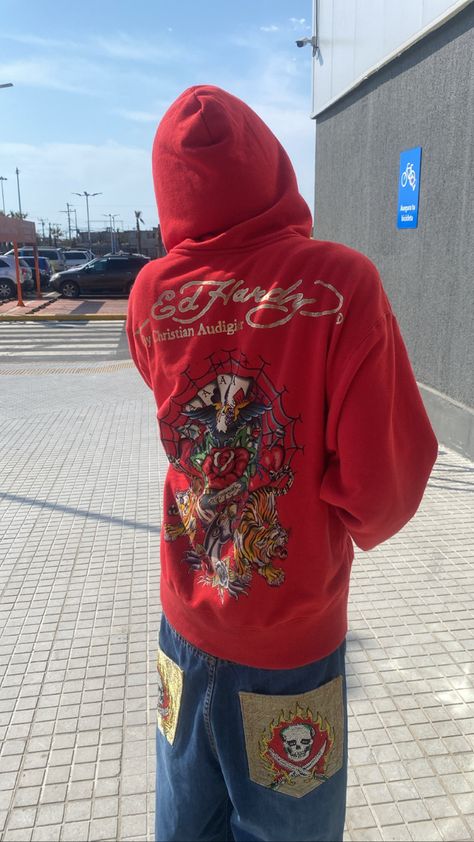 ed hardy outfit Ed Hardy Outfit, 2000s Hip Hop Fashion, Ed Hardy Hoodie, 2000s Hip Hop, Y2k Outfits Men, Upscale Fashion, Fashion Walk, Ocean Fashion, Swag Girl Style