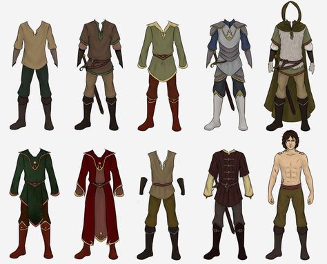 Male Fantasy Clothing, Medieval Fantasy Clothing, Medieval Outfit, Knight Outfit, Istoria Modei, Medieval Clothes, Art Outfits, Medieval Clothing, Fantasy Costumes