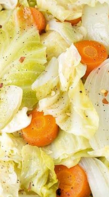 Instant Pot Cabbage Side Dish (w/carrots & onion) Cabbage Soup Instant Pot, Pressure Cooker Cabbage, Instant Pot Cabbage, Simply Happy Foodie, Cabbage Side Dish, Cabbage Recipes Healthy, Buttered Cabbage, Cabbage And Noodles, Steamed Cabbage