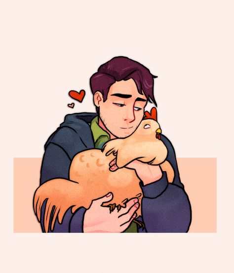 Harvey And Shane Stardew, Shane Stardew Valley Chicken, Shame Stardew Valley, Stardew Shane Fanart, Shane Stardew Valley Pfp, Harvey Stardew Valley Wallpaper, Star Dew Valley Fanart, Sdv Shane Fanart, Shane X Male Farmer