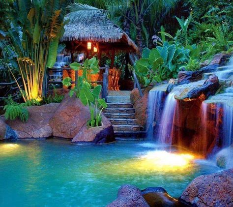 What a Beautiful & Exotic place Costa Rica Resorts, Arenal Volcano, Costa Rica Vacation, Dream Pools, Spring Resort, Cool Pools, Dream Destinations, Vacation Destinations, Resort Spa