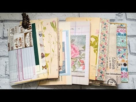 66 Page Ideas for Your Junk Journals - YouTube Memory Keeping Journal, Edith Holden, Paper Bag Scrapbook, Floral Journal, Smash Journal, Diy Journal Books, Glue Book, Creative Journal, Page Ideas