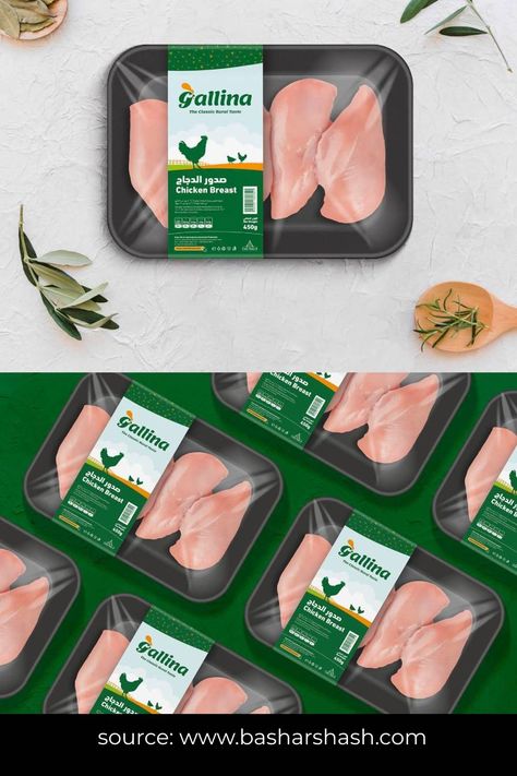 Chicken Meat Packaging, Frozen Meat Packaging Design, Frozen Chicken Packaging, Chicken Branding Design, Chicken Packaging Design, Meat Packaging Design, Chicken Branding, Chicken Packaging, Meat Design