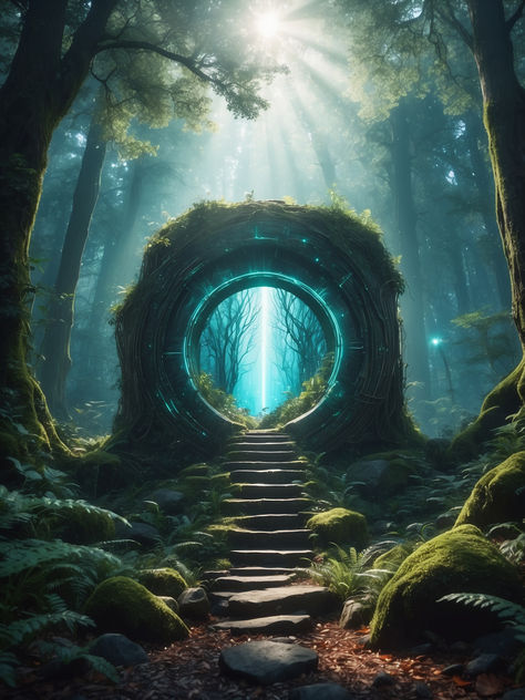 Magic portal in the woods design. -Wall art -Blankets -Puzzles -Shower curtain -Phone cases Magic Portal Aesthetic, Magical Portal, Portals Aesthetic, Portal Fantasy Art, Magic Portal Fantasy Art, Magic Door Fantasy Portal, Forest Portal Fantasy Art, Portal Wallpaper, Magic Portal