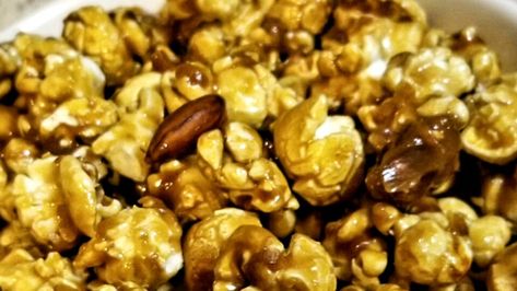 My Amish Friend's Caramel Corn | Allrecipes Best Caramel Corn, Caramel Corn Easy, Caramel Corn Recipe, Caramel Corn Recipes, Corn Recipe, Candy Treats, Caramel Corn, Mixed Nuts, Snack Mix