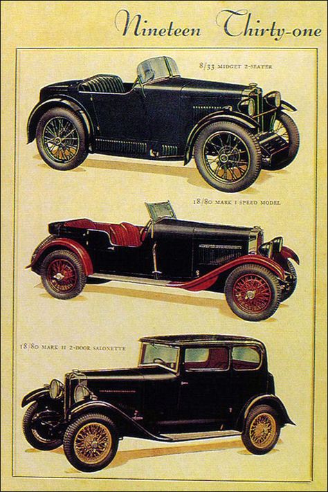 Cars in the 1930s: History, Pictures, Facts & More Journal Photos, Cars Poster, Car Advertisement, Vintage Auto's, Morris Garages, Old Vintage Cars, Mg Cars, Car Company, Automotive Artwork